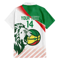 Senegal Basketball Custom Family Matching Off The Shoulder Long Sleeve Dress and Hawaiian Shirt Come On Lions - Wonder Print Shop