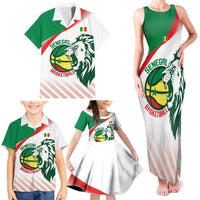 Senegal Basketball Custom Family Matching Tank Maxi Dress and Hawaiian Shirt Come On Lions - Wonder Print Shop