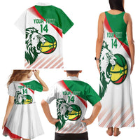 Senegal Basketball Custom Family Matching Tank Maxi Dress and Hawaiian Shirt Come On Lions - Wonder Print Shop