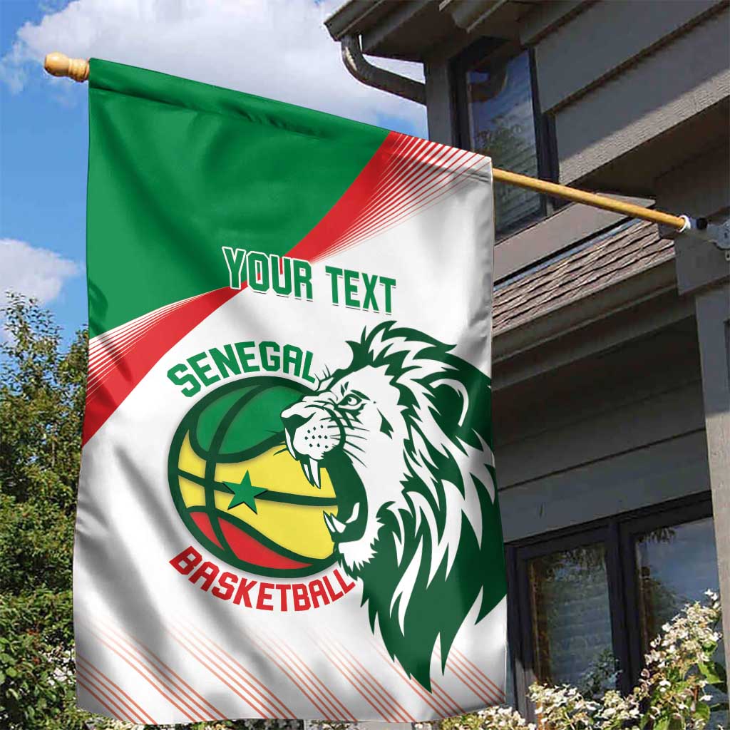 Senegal Basketball Custom Garden Flag Come On Lions - Wonder Print Shop
