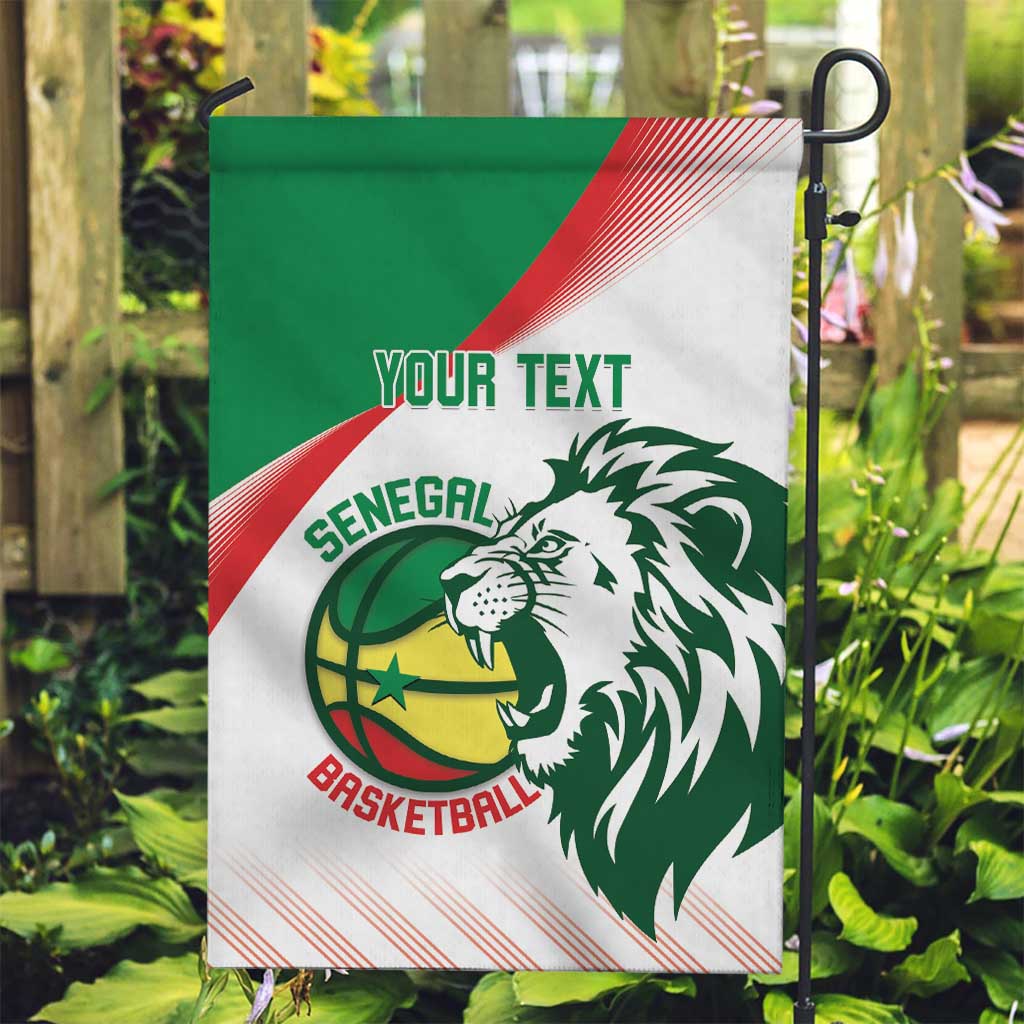 Senegal Basketball Custom Garden Flag Come On Lions - Wonder Print Shop