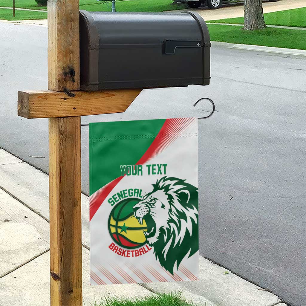 Senegal Basketball Custom Garden Flag Come On Lions - Wonder Print Shop