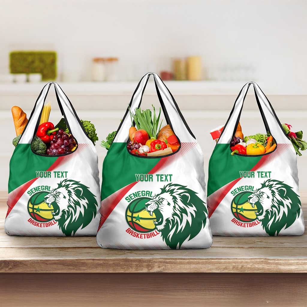 Senegal Basketball Custom Grocery Bag Come On Lions - Wonder Print Shop