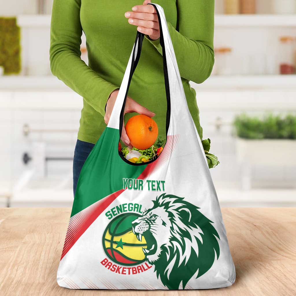Senegal Basketball Custom Grocery Bag Come On Lions - Wonder Print Shop