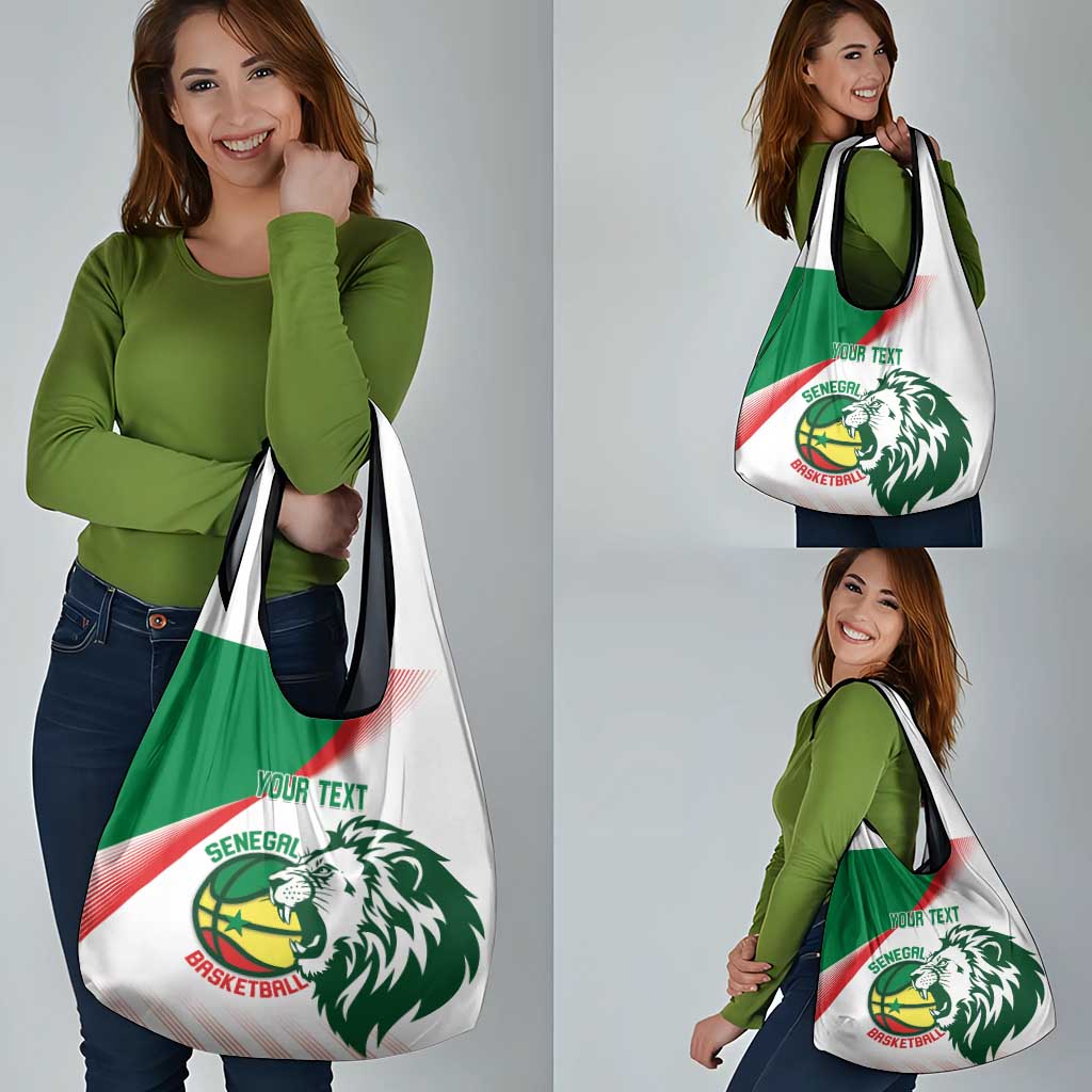 Senegal Basketball Custom Grocery Bag Come On Lions - Wonder Print Shop
