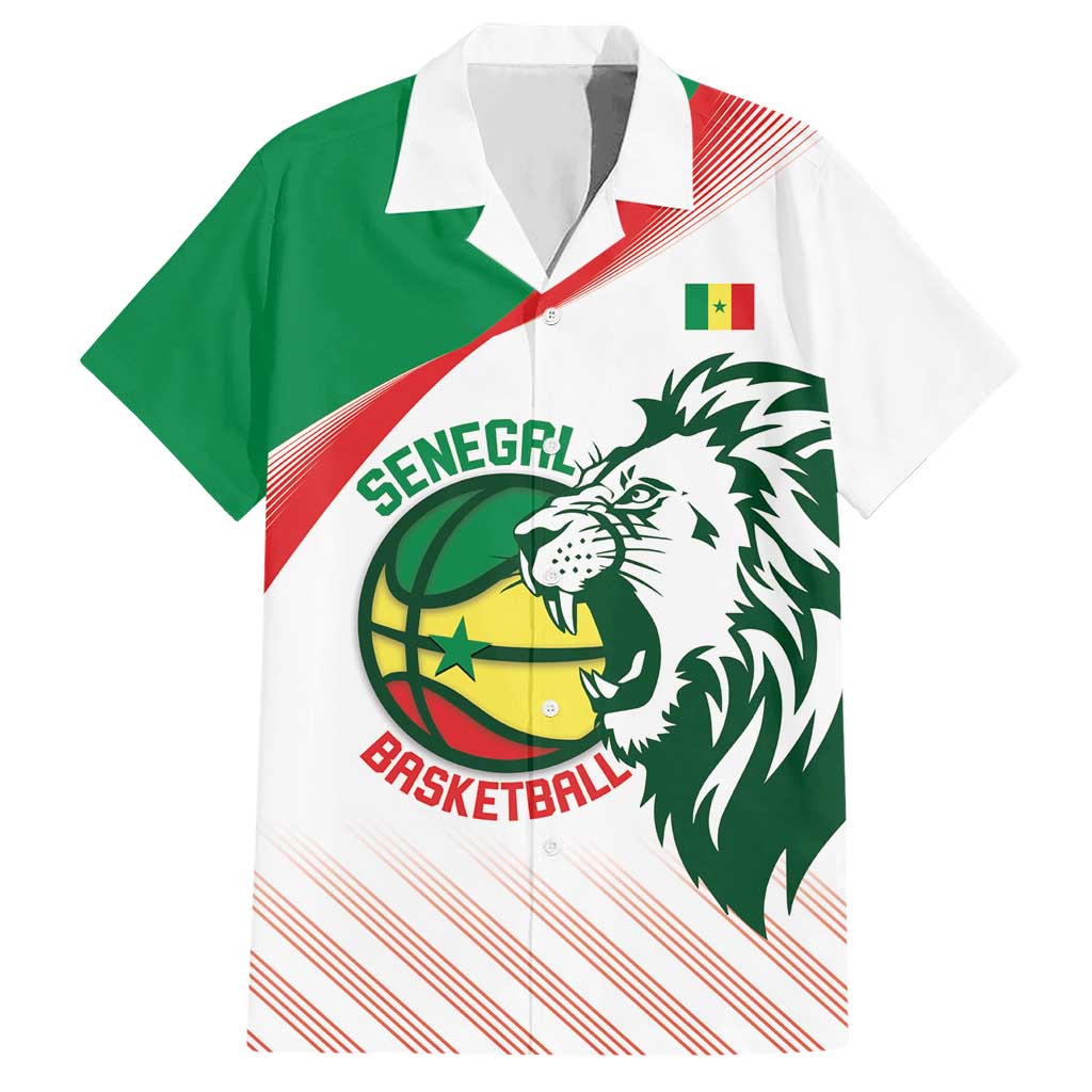 Senegal Basketball Custom Hawaiian Shirt Come On Lions - Wonder Print Shop