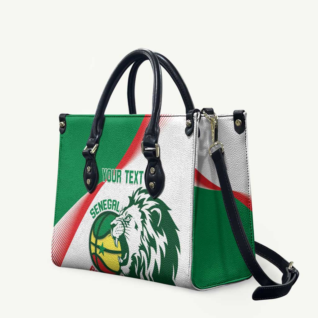 Senegal Basketball Custom Leather Bag Come On Lions - Wonder Print Shop