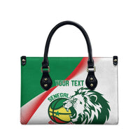 Senegal Basketball Custom Leather Bag Come On Lions - Wonder Print Shop