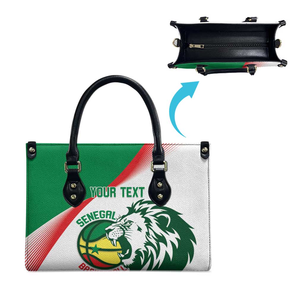 Senegal Basketball Custom Leather Bag Come On Lions - Wonder Print Shop