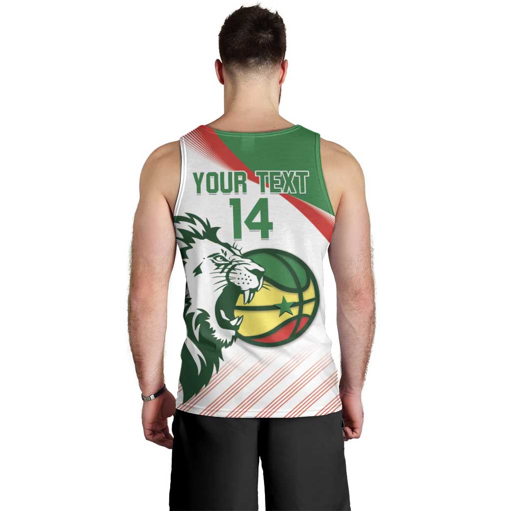 Senegal Basketball Custom Men Tank Top Come On Lions - Wonder Print Shop