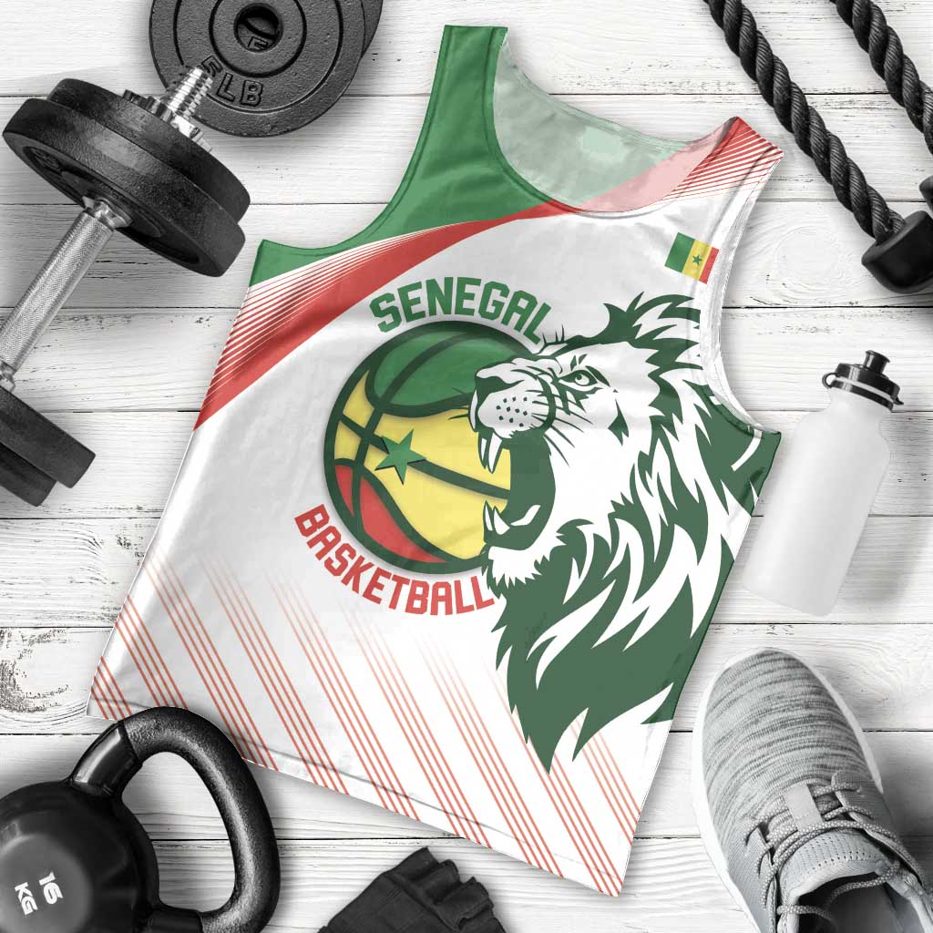 Senegal Basketball Custom Men Tank Top Come On Lions - Wonder Print Shop