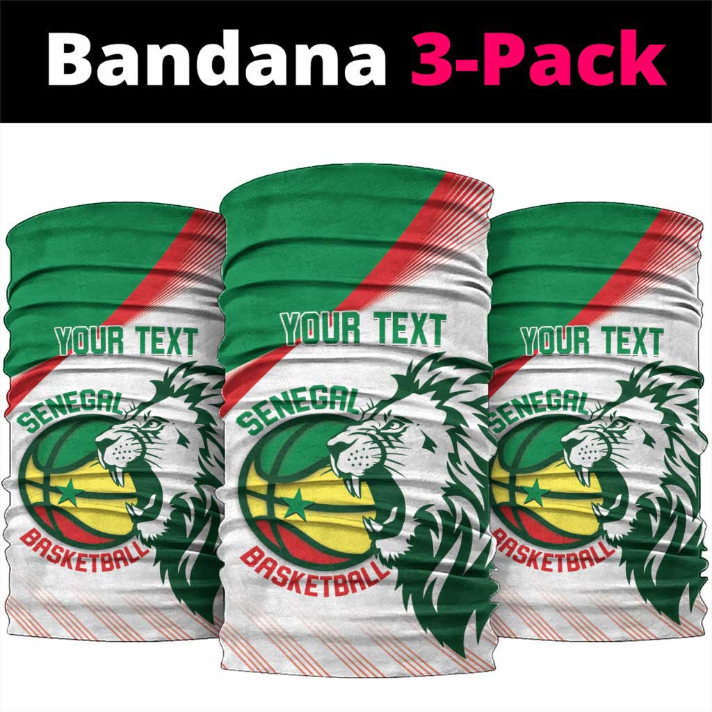 Senegal Basketball Custom Neck Gaiter Come On Lions - Wonder Print Shop