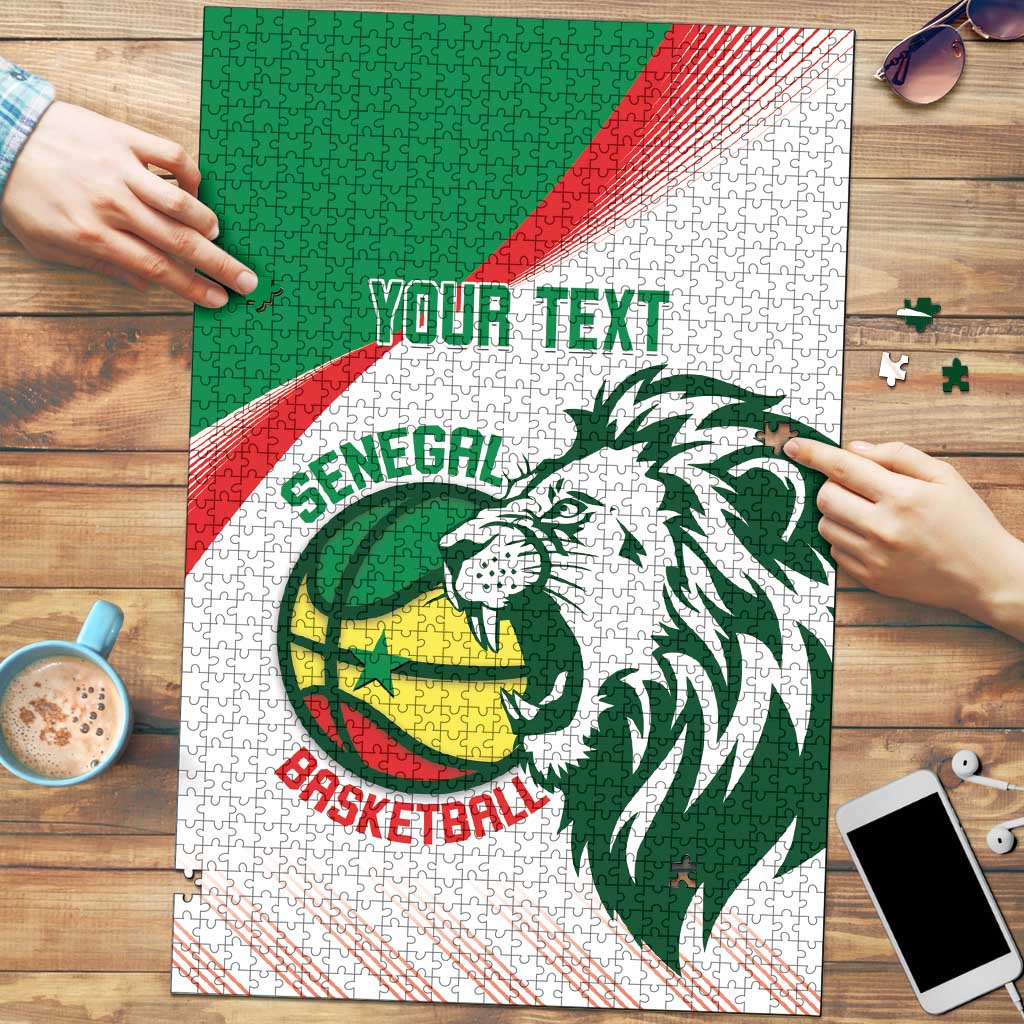 Senegal Basketball Custom Puzzle Come On Lions - Wonder Print Shop
