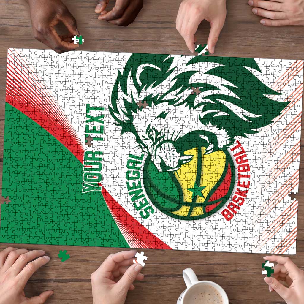 Senegal Basketball Custom Puzzle Come On Lions - Wonder Print Shop