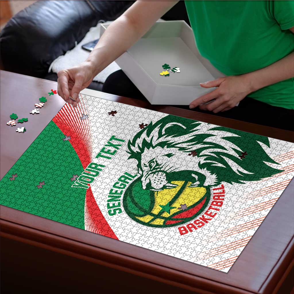 Senegal Basketball Custom Puzzle Come On Lions - Wonder Print Shop