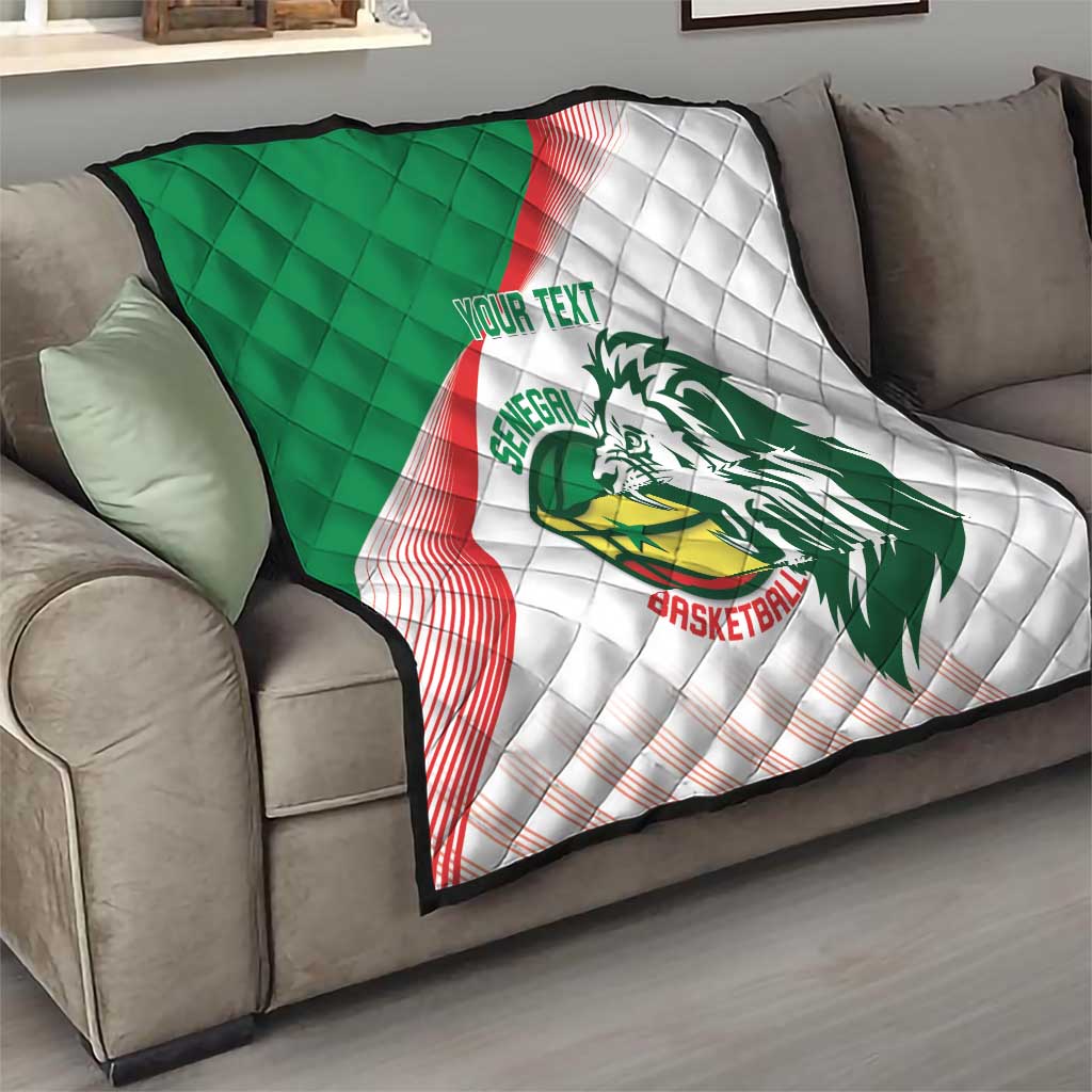 Senegal Basketball Custom Quilt Come On Lions - Wonder Print Shop