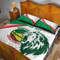 Senegal Basketball Custom Quilt Bed Set Come On Lions - Wonder Print Shop