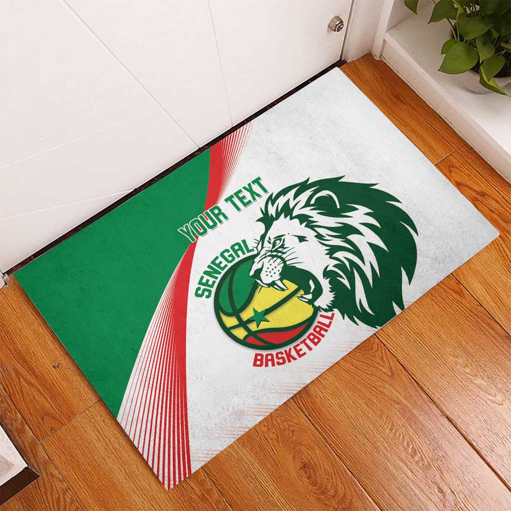 Senegal Basketball Custom Rubber Doormat Come On Lions - Wonder Print Shop