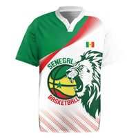 Senegal Basketball Custom Rugby Jersey Come On Lions - Wonder Print Shop