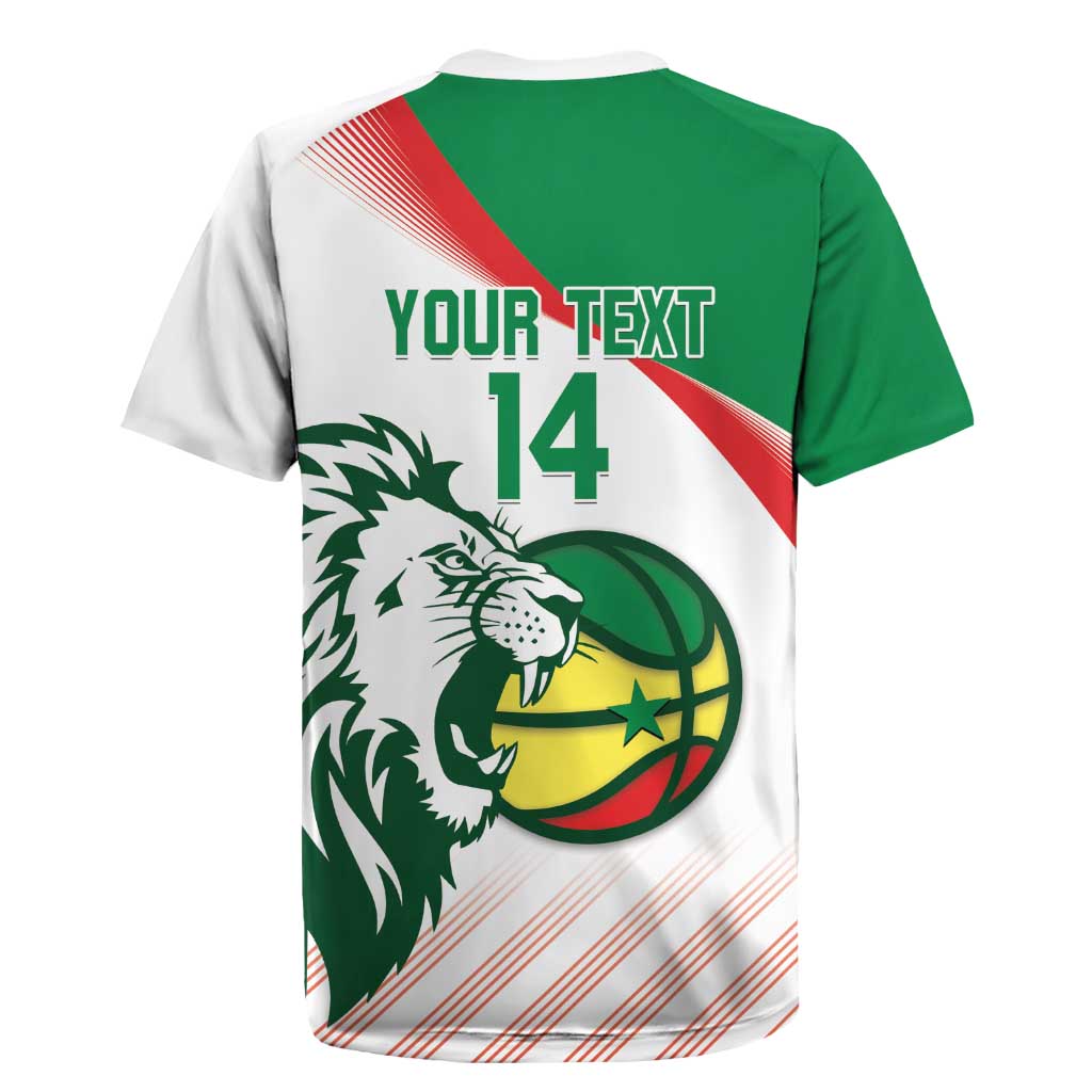 Senegal Basketball Custom Rugby Jersey Come On Lions - Wonder Print Shop