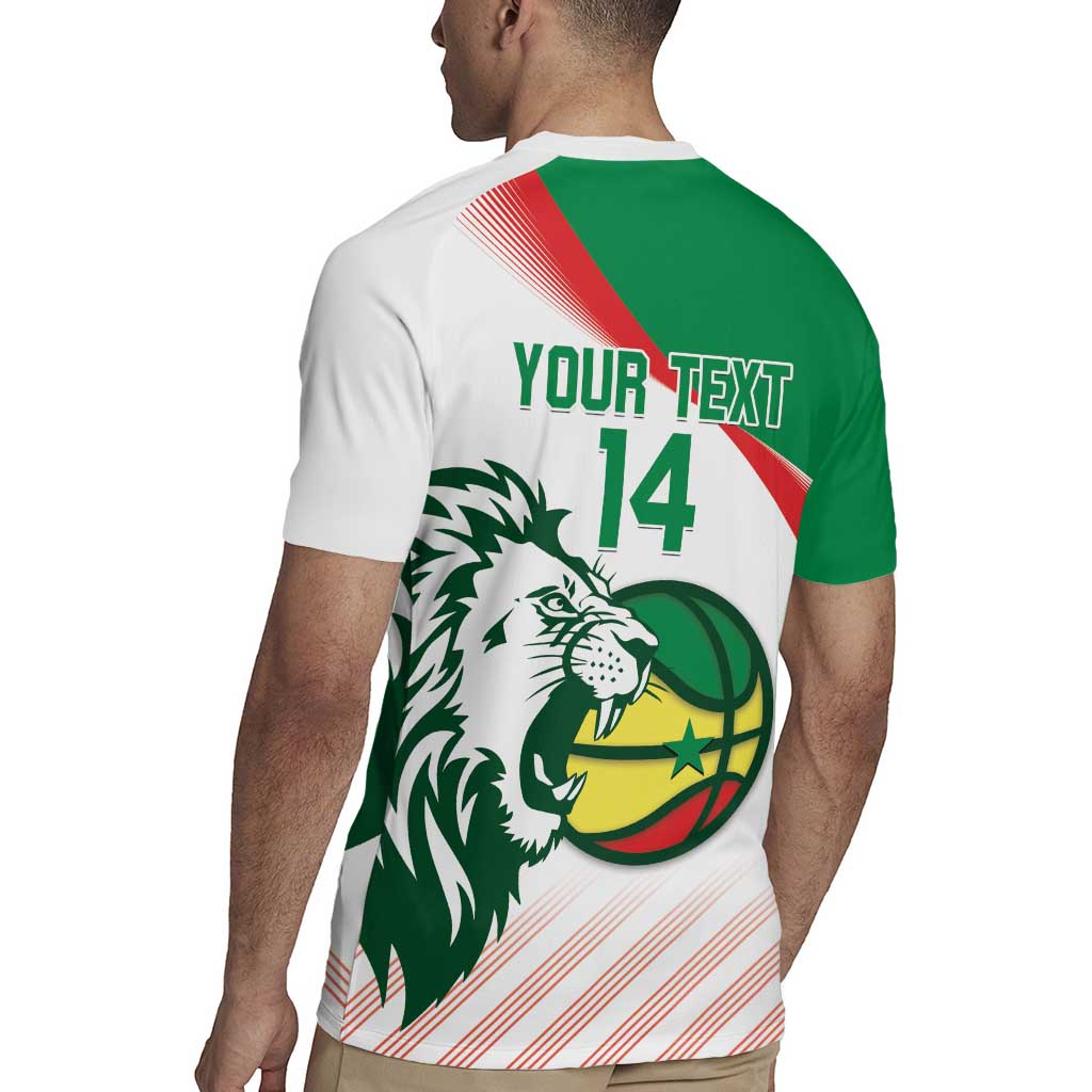 Senegal Basketball Custom Rugby Jersey Come On Lions - Wonder Print Shop