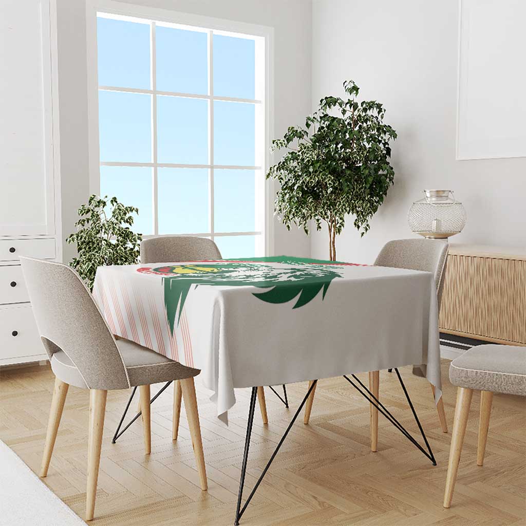 Senegal Basketball Custom Tablecloth Come On Lions - Wonder Print Shop