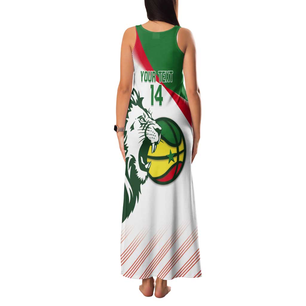 Senegal Basketball Custom Tank Maxi Dress Come On Lions - Wonder Print Shop