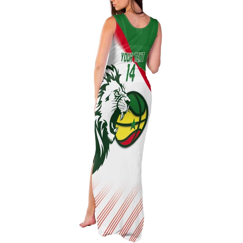 Senegal Basketball Custom Tank Maxi Dress Come On Lions - Wonder Print Shop