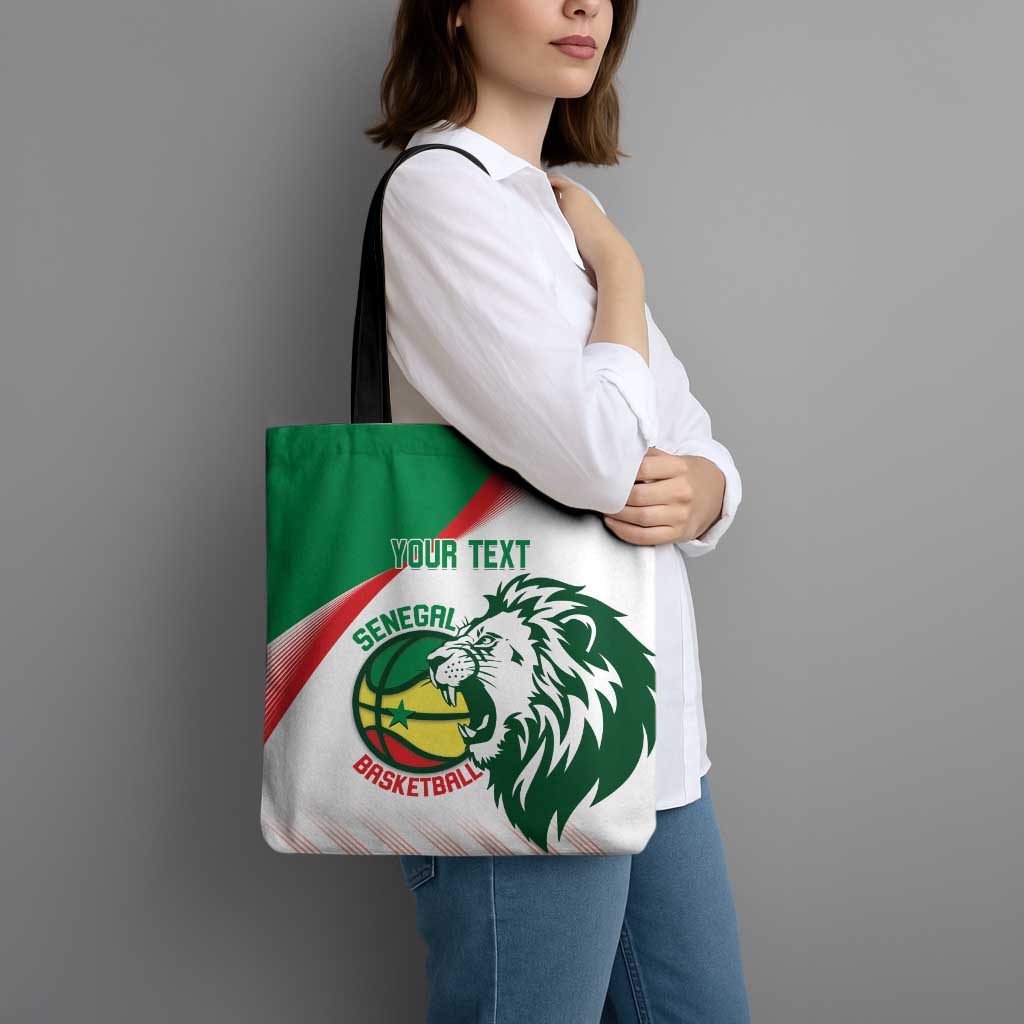 Senegal Basketball Custom Tote Bag Come On Lions - Wonder Print Shop