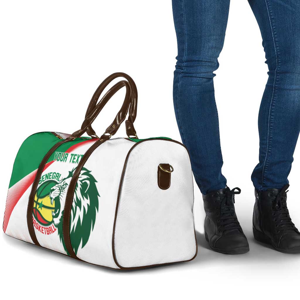 Senegal Basketball Custom Travel Bag Come On Lions - Wonder Print Shop