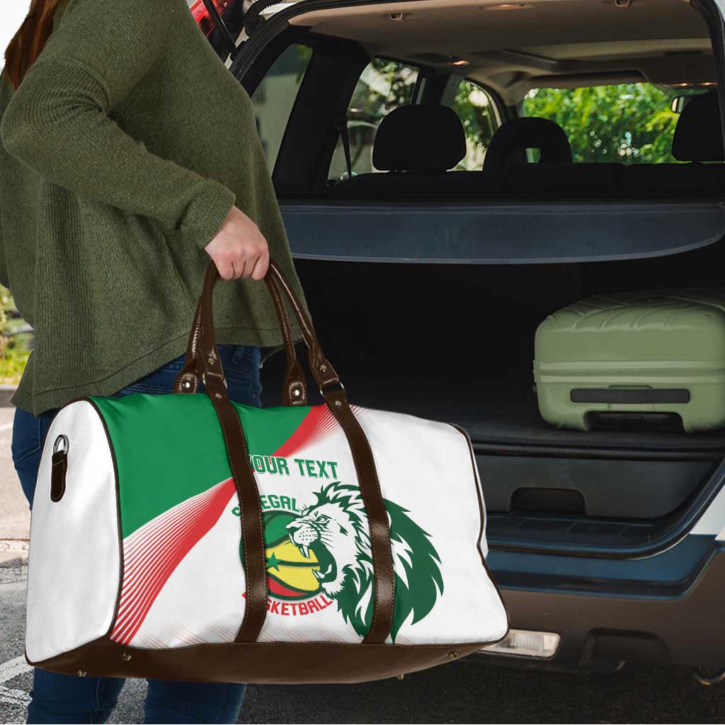 Senegal Basketball Custom Travel Bag Come On Lions - Wonder Print Shop
