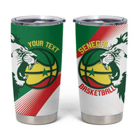 Senegal Basketball Custom Tumbler Cup Come On Lions - Wonder Print Shop