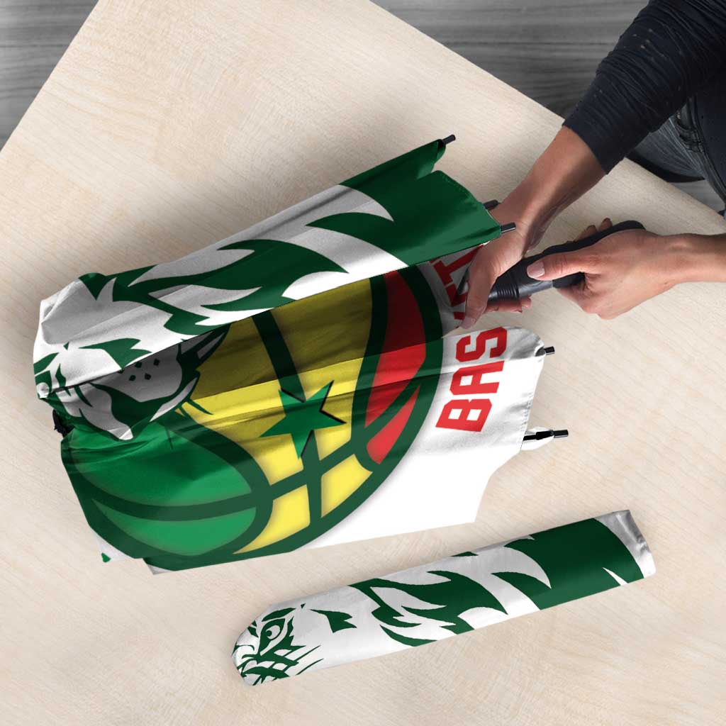 Senegal Basketball Custom Umbrella Come On Lions - Wonder Print Shop