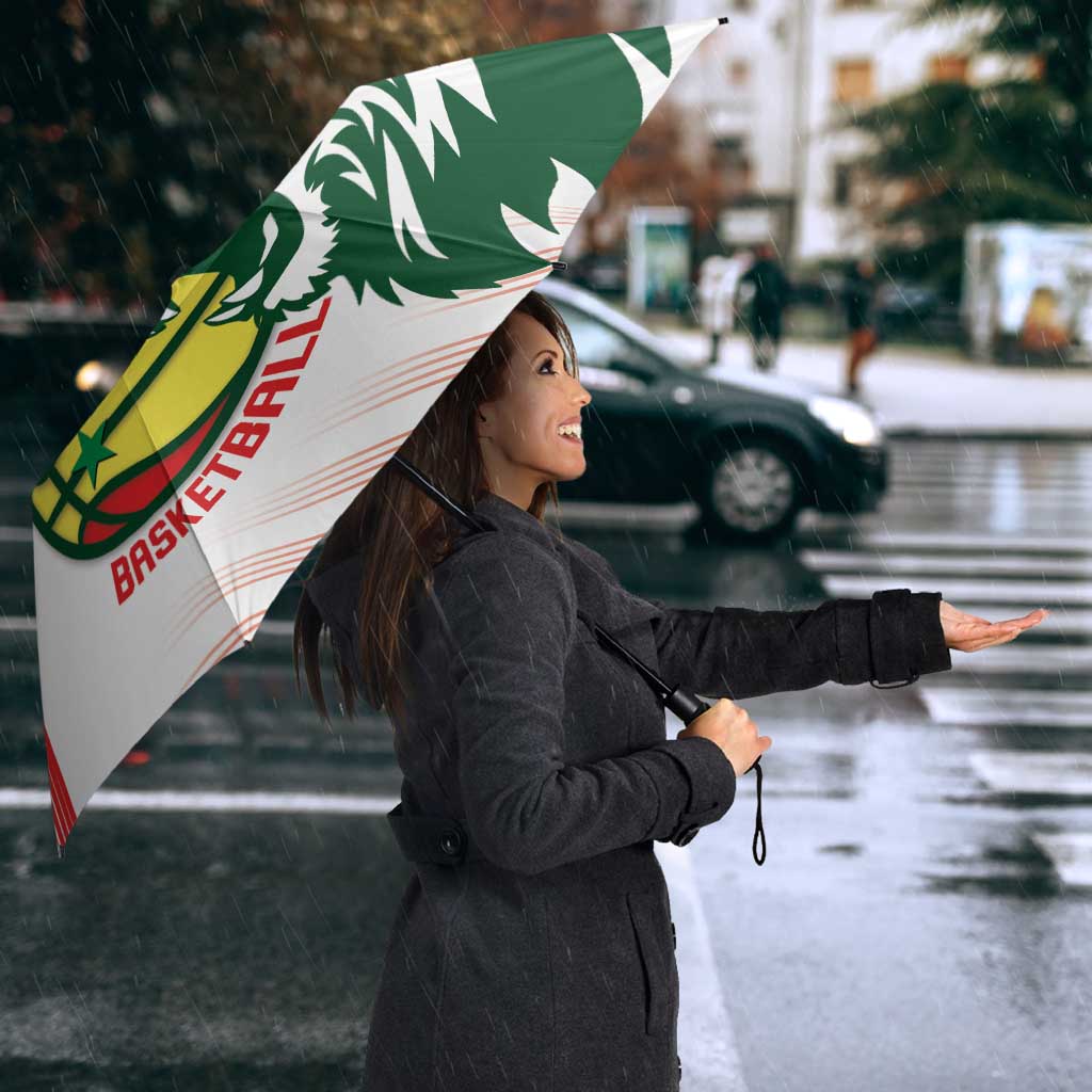 Senegal Basketball Custom Umbrella Come On Lions - Wonder Print Shop