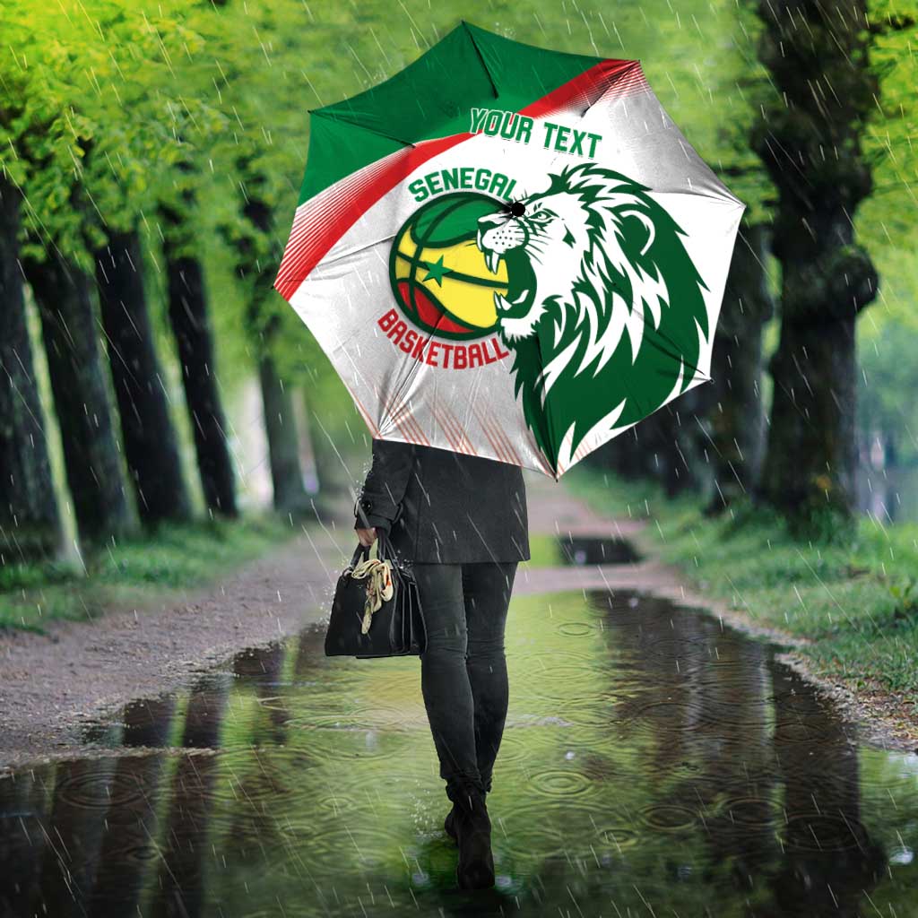 Senegal Basketball Custom Umbrella Come On Lions - Wonder Print Shop