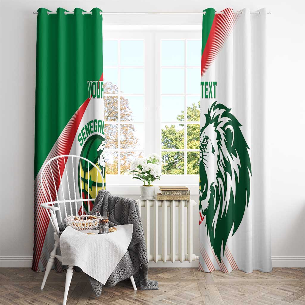 Senegal Basketball Custom Window Curtain Come On Lions - Wonder Print Shop