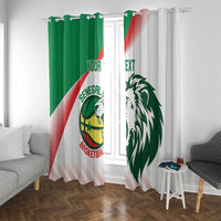 Senegal Basketball Custom Window Curtain Come On Lions - Wonder Print Shop