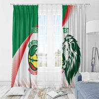 Senegal Basketball Custom Window Curtain Come On Lions - Wonder Print Shop