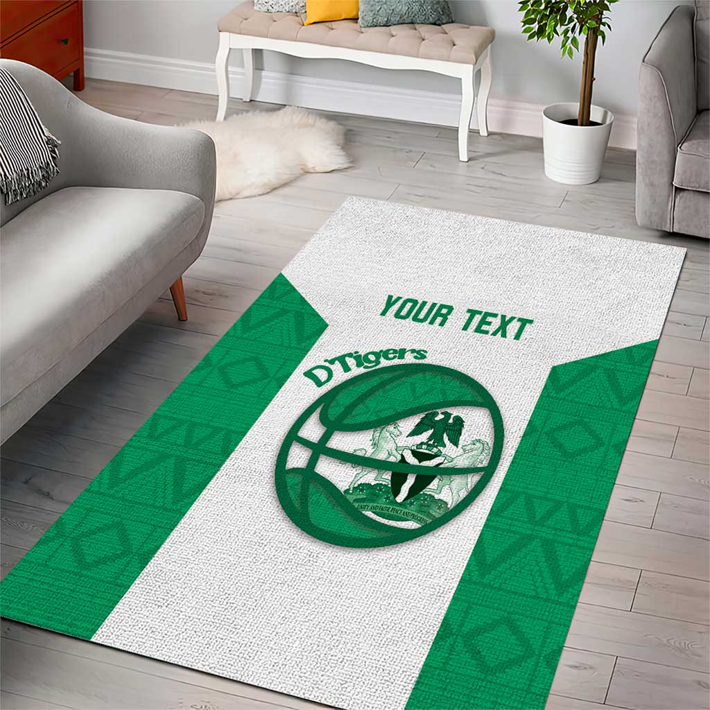 Nigeria Basketball Custom Area Rug Come On Tigers - Wonder Print Shop