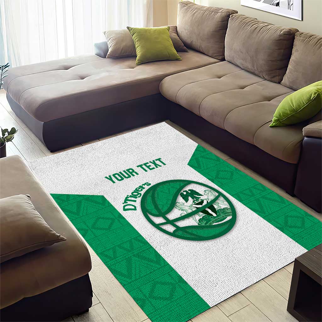 Nigeria Basketball Custom Area Rug Come On Tigers - Wonder Print Shop