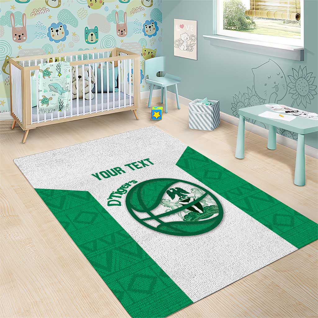 Nigeria Basketball Custom Area Rug Come On Tigers - Wonder Print Shop