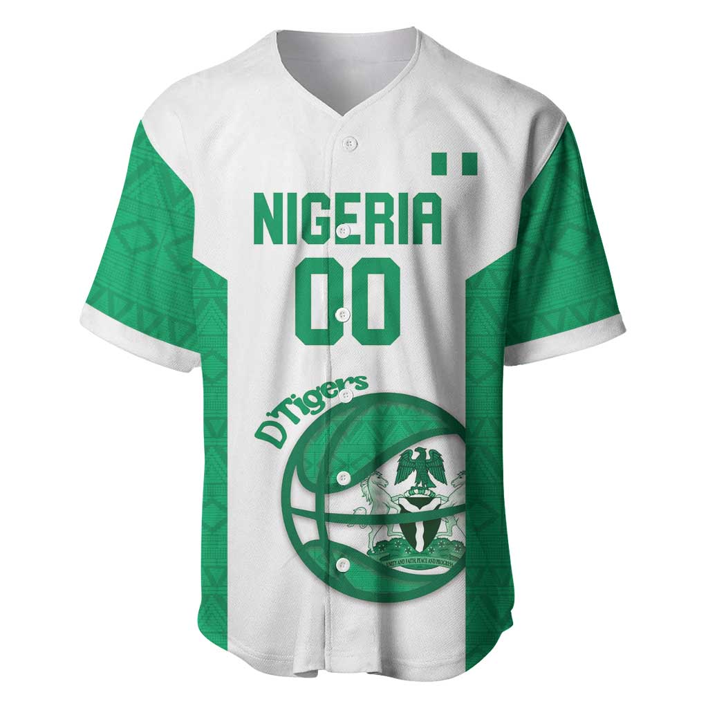 Nigeria Basketball Custom Baseball Jersey Come On Tigers - Wonder Print Shop