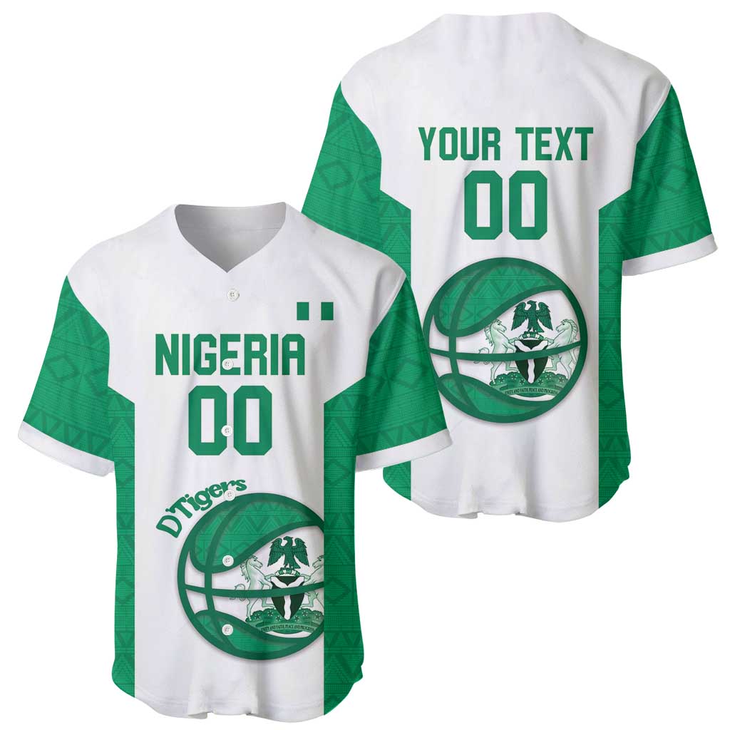 Nigeria Basketball Custom Baseball Jersey Come On Tigers - Wonder Print Shop