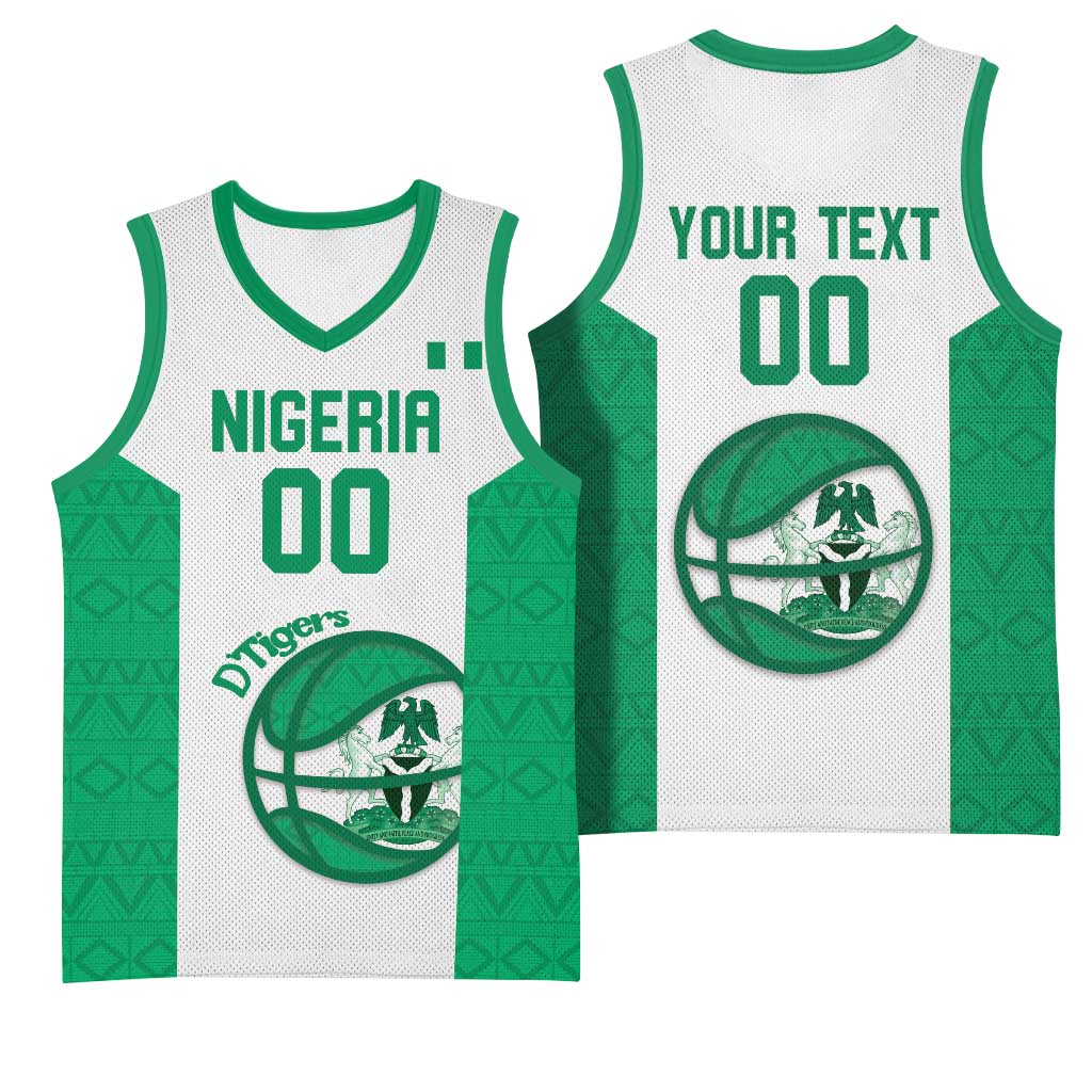 Nigeria Basketball Custom Basketball Jersey Come On Tigers - Wonder Print Shop