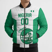 Nigeria Basketball Custom Bomber Puffer Jacket Come On Tigers - Wonder Print Shop