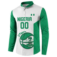Nigeria Basketball Custom Button Sweatshirt Come On Tigers - Wonder Print Shop