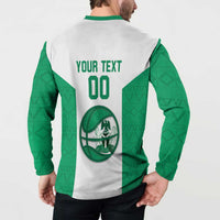 Nigeria Basketball Custom Button Sweatshirt Come On Tigers - Wonder Print Shop