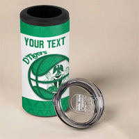 Nigeria Basketball Custom 4 in 1 Can Cooler Tumbler Come On Tigers - Wonder Print Shop