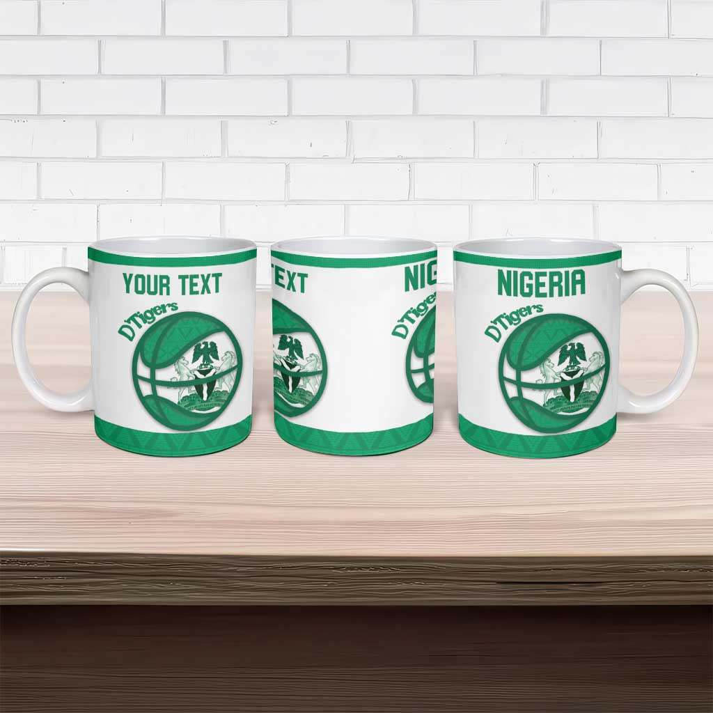 Nigeria Basketball Custom Ceramic Mug Come On Tigers - Wonder Print Shop