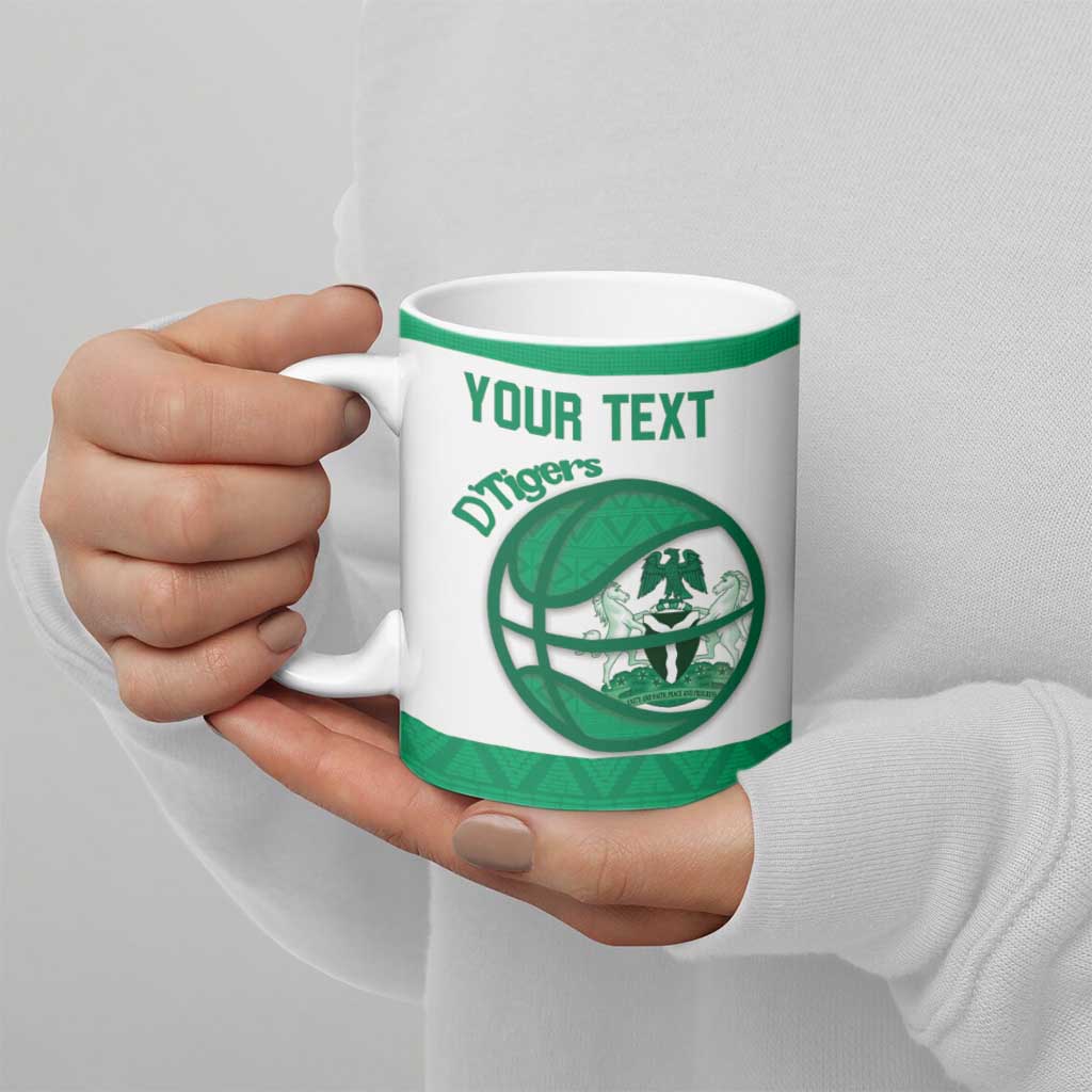 Nigeria Basketball Custom Ceramic Mug Come On Tigers - Wonder Print Shop